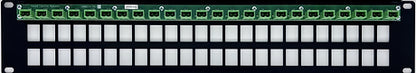 Back view of the 48 connector panel